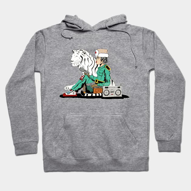 Russian Tiger Hoodie by CarlComics